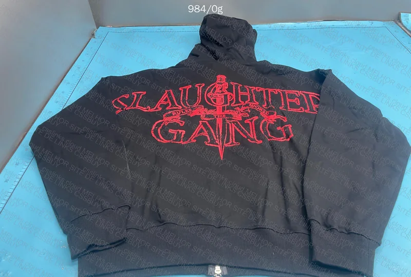 Corteiz x Slaughter Gang GOAT Hoodie (with Measurements) 6