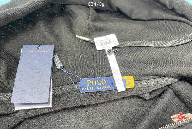 Ralph Lauren Zip-Up Hoodie (with Measurements)