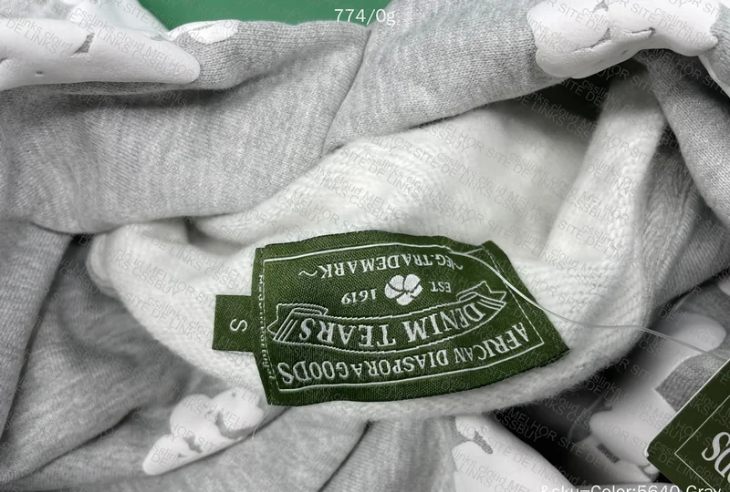 Denim Tears Grey Hoodie 5