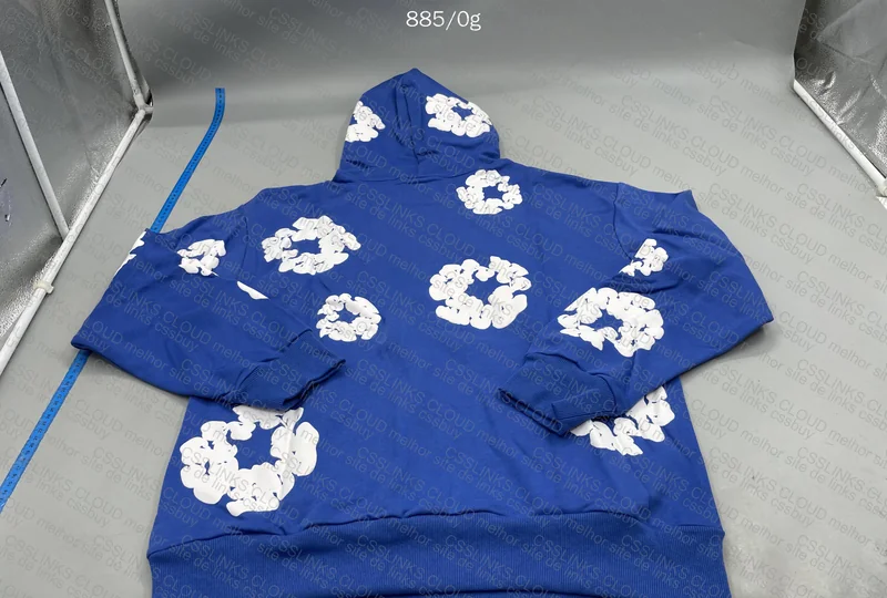 Denim Tears Hoodie Black and Blue 7