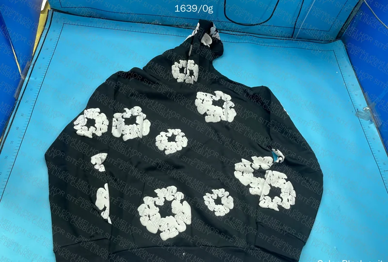 Denim Tears Hoodie Black and White 10