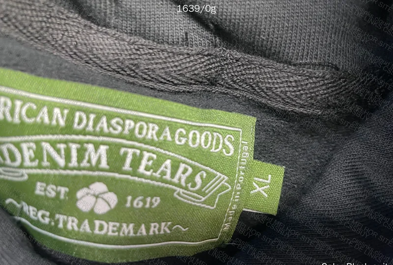 Denim Tears Hoodie Black and White 5
