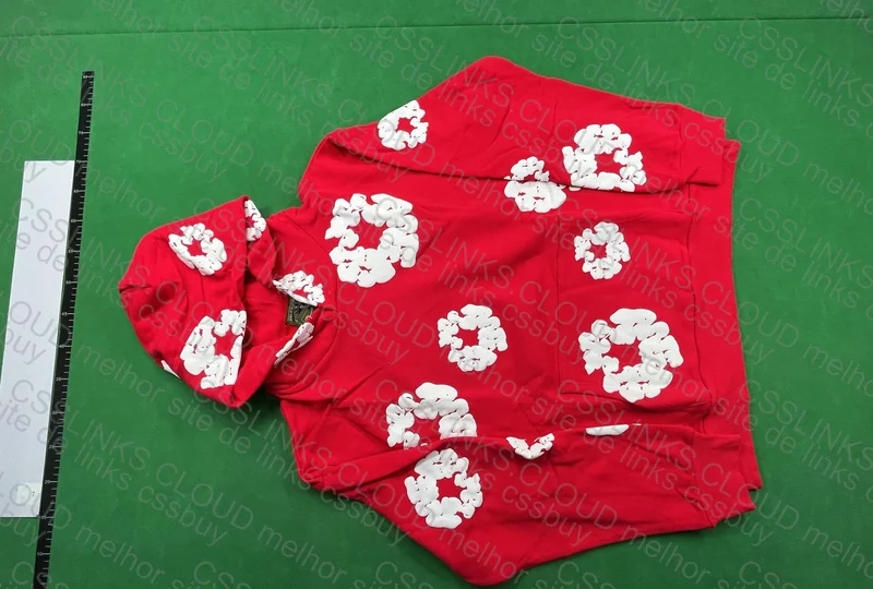 Denim Tears Hoodie Red 2