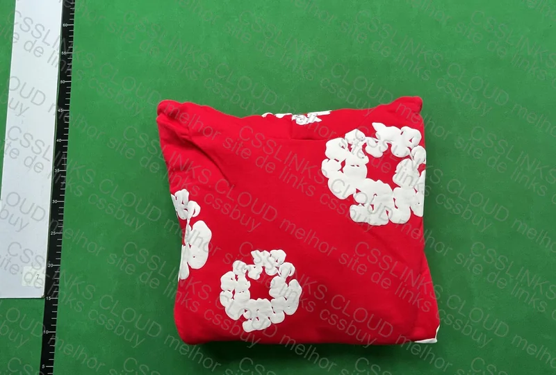 Denim Tears Hoodie Red 4