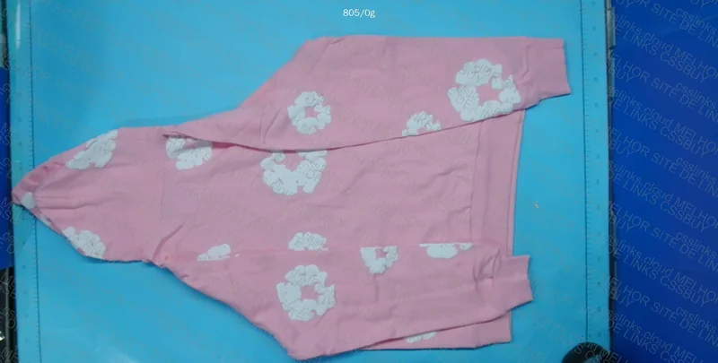 Denim Tears Hoodie Pink 2