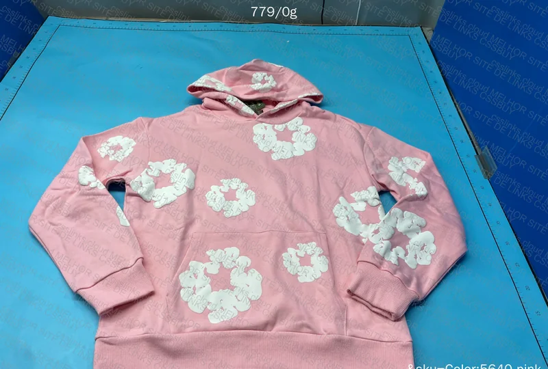 Denim Tears Hoodie Pink 2