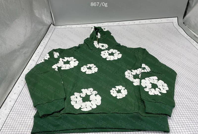 Denim Hoodie Green 2