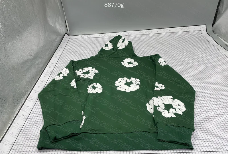 Denim Hoodie Green 5
