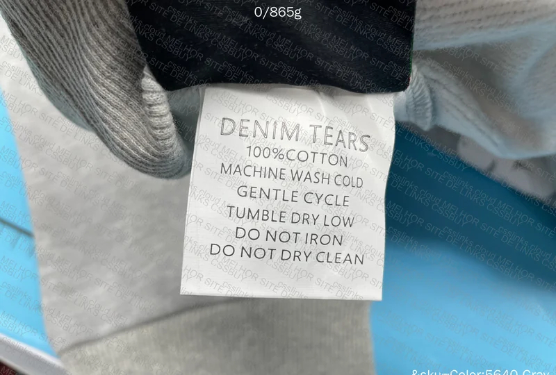 Denim Tears Hoodie Grey 2