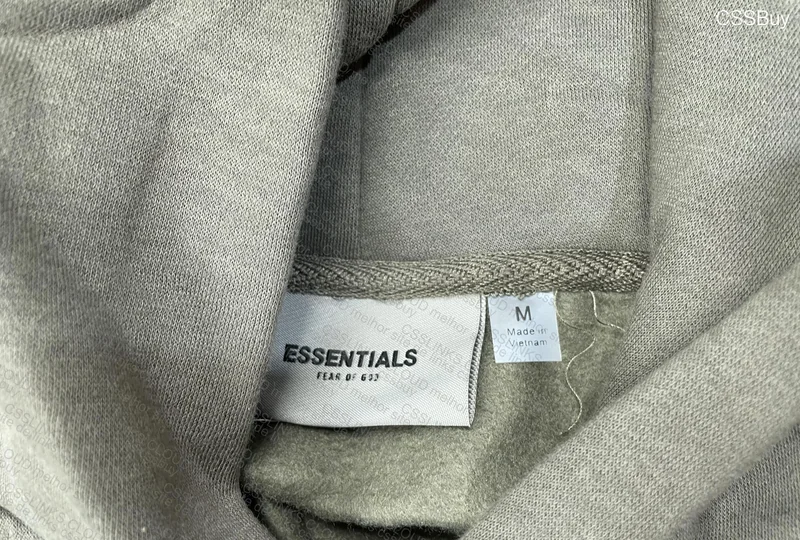 Essential Fear of God Hoodie Size M Gray
