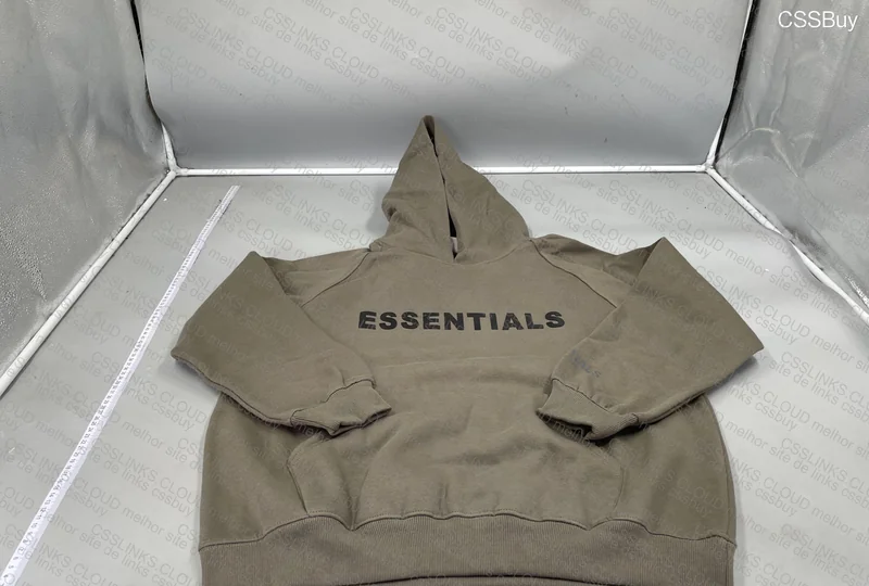 Essential Fear of God Hoodie Size M Gray 2