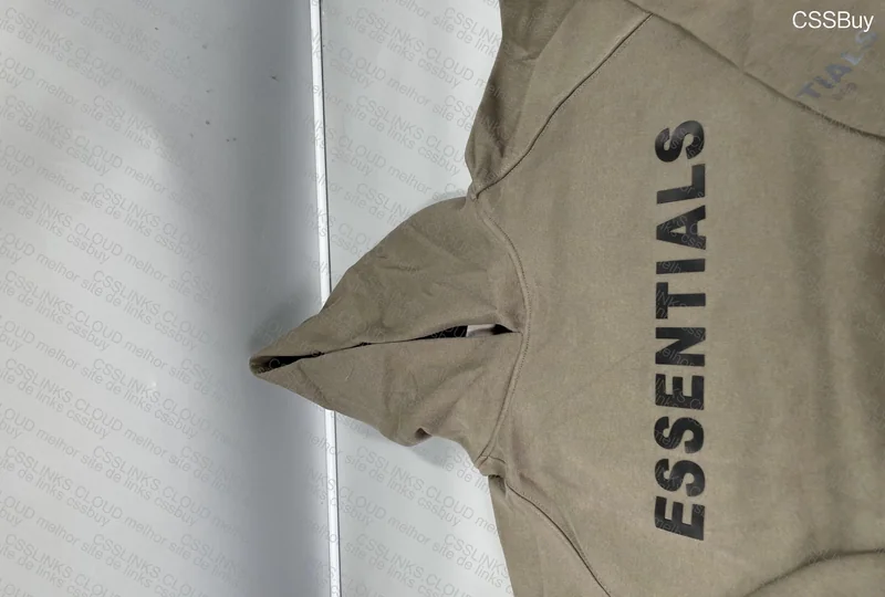 Essential Fear of God Hoodie Size M Gray 4