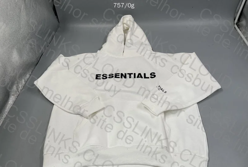 Essentials White Hoodie 5