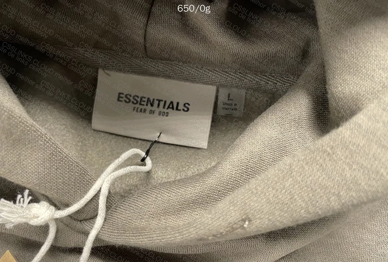 Essentials Hoodie (with measurement)