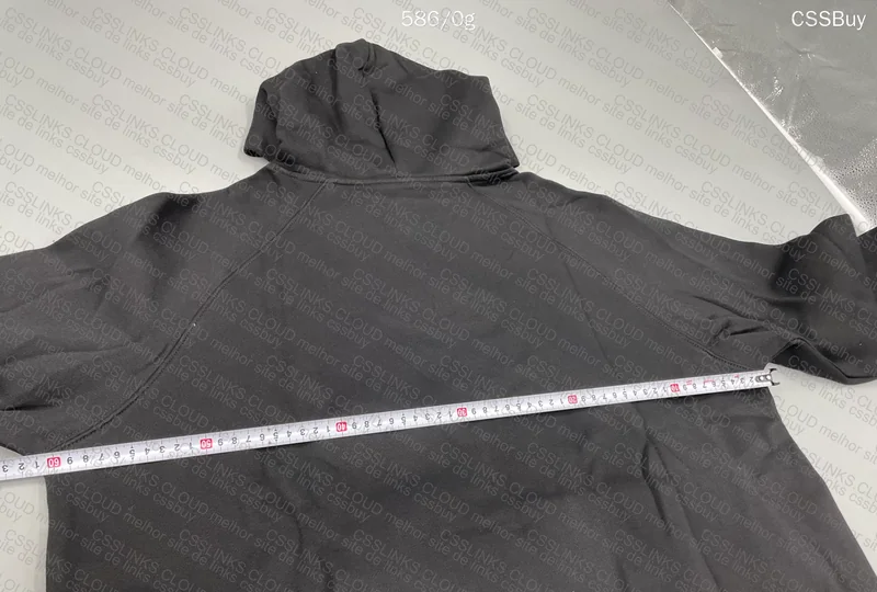 Essentials Hoodie with Measurements