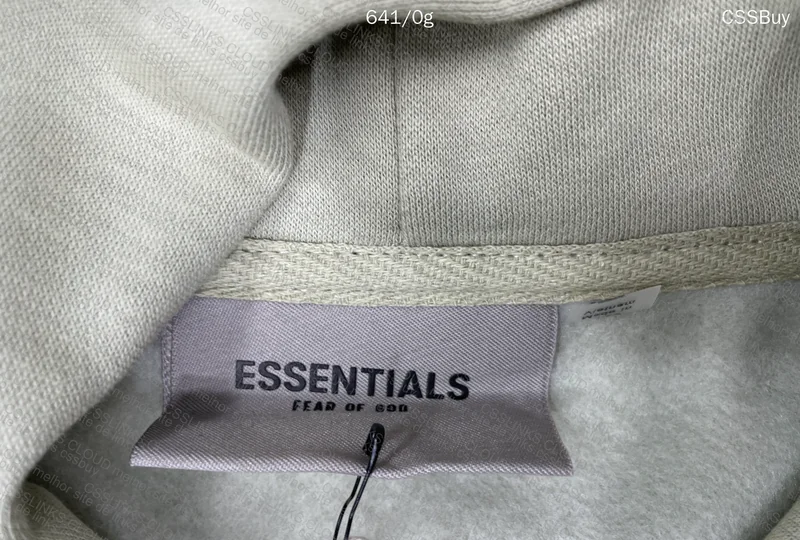 Essentials Hoodie with Measurements
