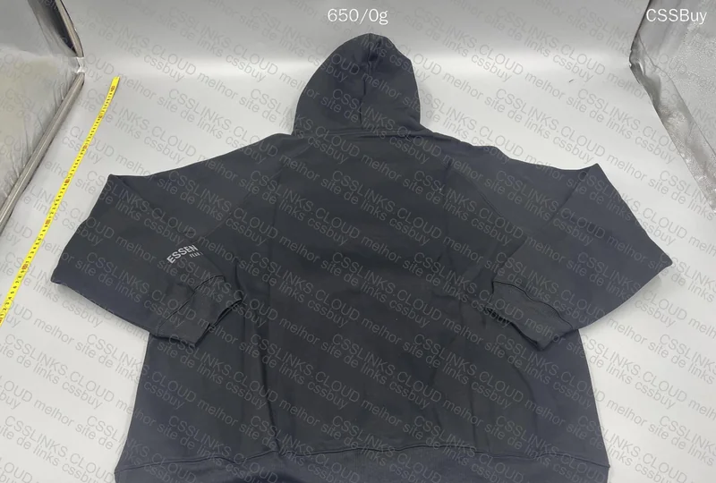 Essentials Black Hoodie 4