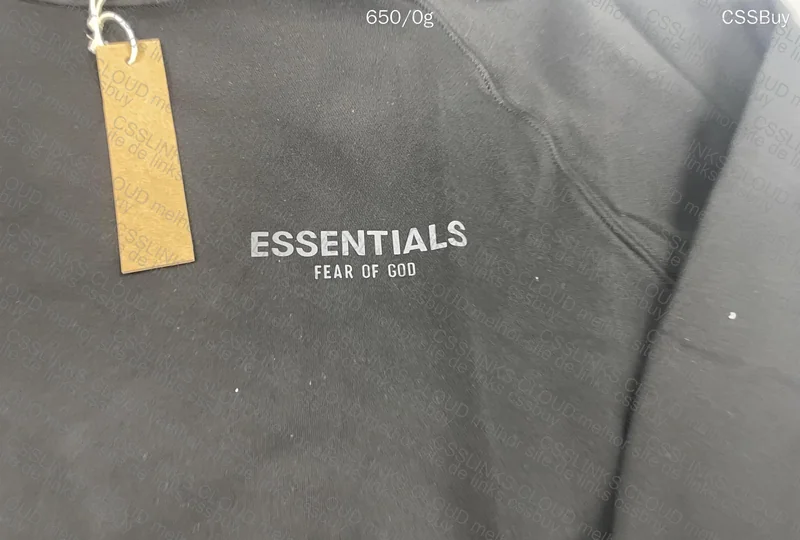 Essentials Black Hoodie 5