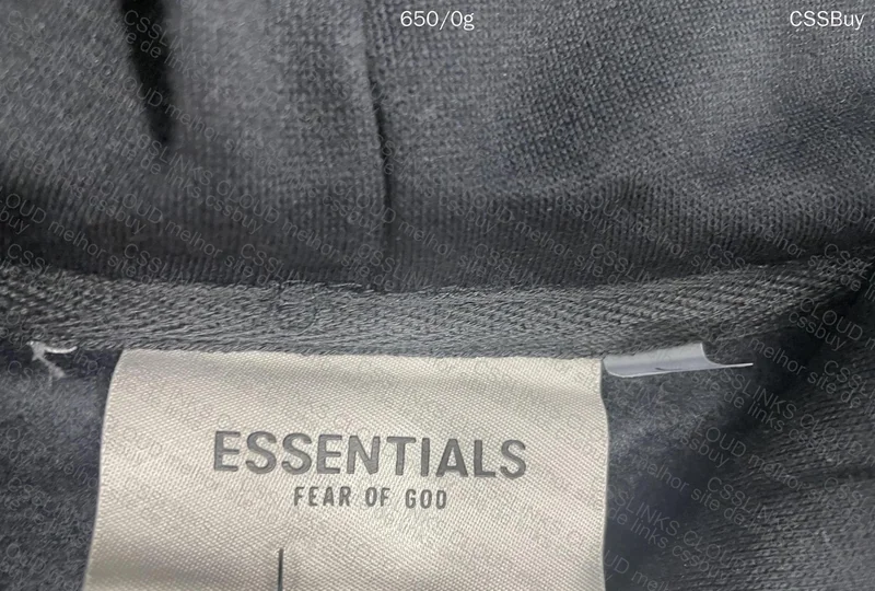 Essentials Black Hoodie 7
