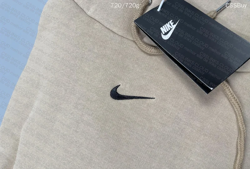 Nike Mini Swoosh Khaki Hoodie