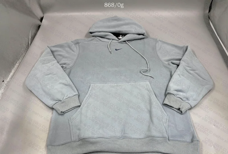 Nike Mini Swoosh Hoodie Haze Blue (seems slightly faded but might be lighting)
