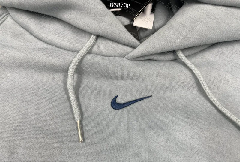Nike Mini Swoosh Hoodie Haze Blue (seems slightly faded but might be lighting) 2