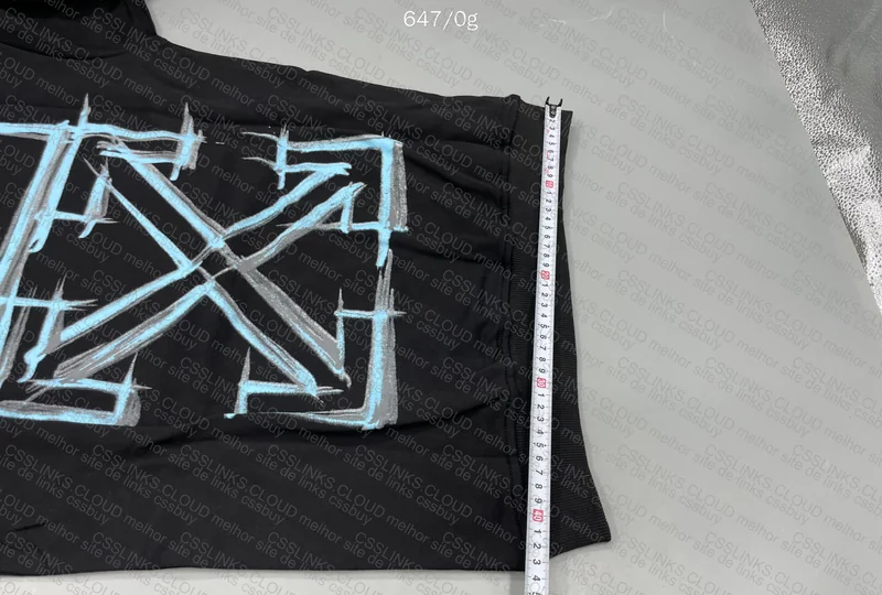 Off-White Blue Graffiti Hoodie GL?