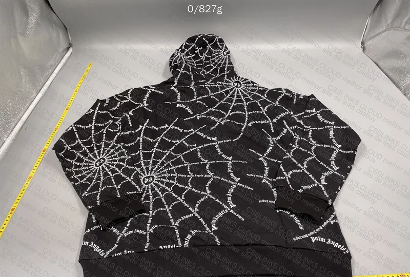 Palm Angels Spider Hoodie with Measurements 3