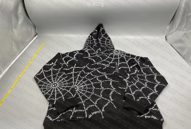 Palm Angels Spider Hoodie with Measurements 4
