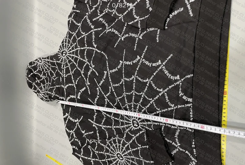 Palm Angels Spider Hoodie with Measurements 5