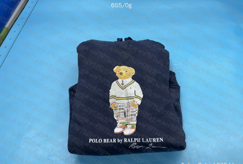 Polo Bear Hoodie (with Measurements)