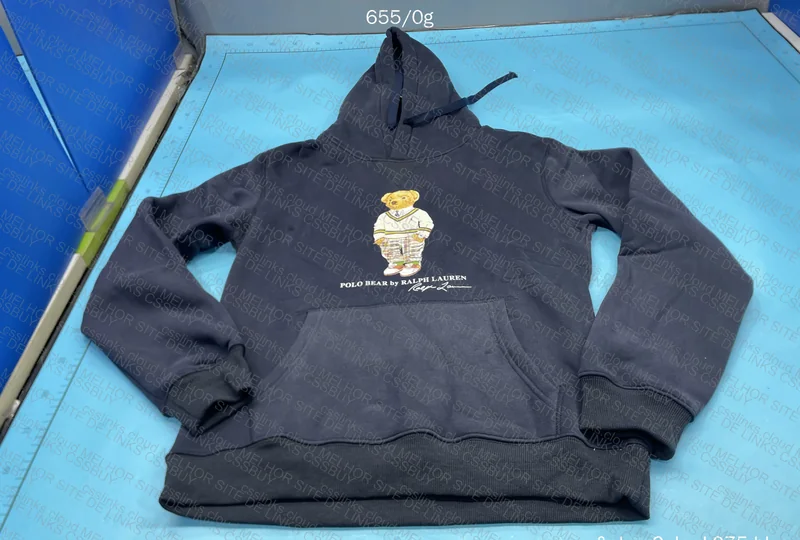 Polo Bear Hoodie (with Measurements) 2