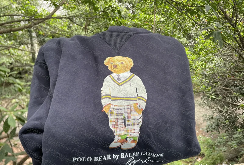 Polo Bear Hoodie (with Measurements) 9
