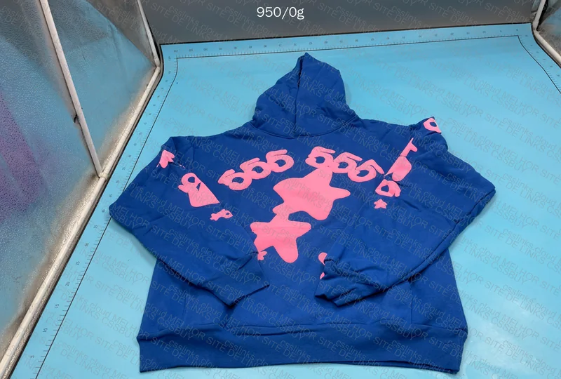 Blue Sp5der Hoodie 555 (Pika)