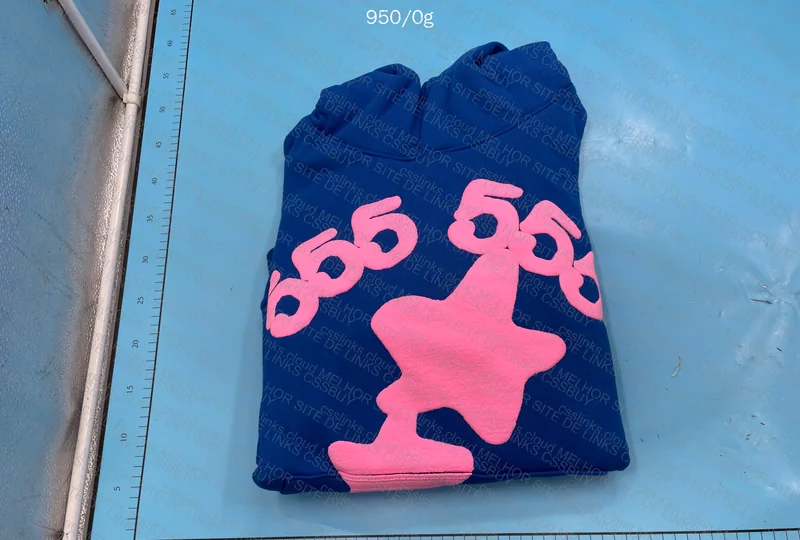Blue Sp5der Hoodie 555 (Pika) 2