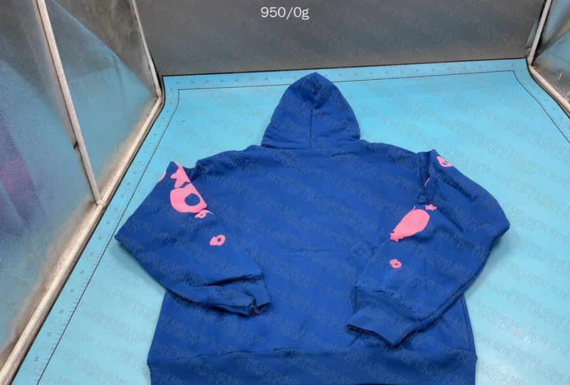 Blue Sp5der Hoodie 555 (Pika) 3