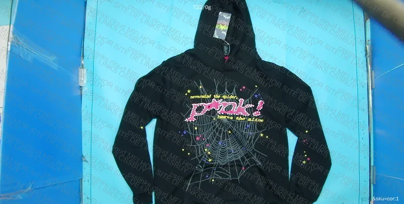 Sp5der Pink GL Hoodie 2
