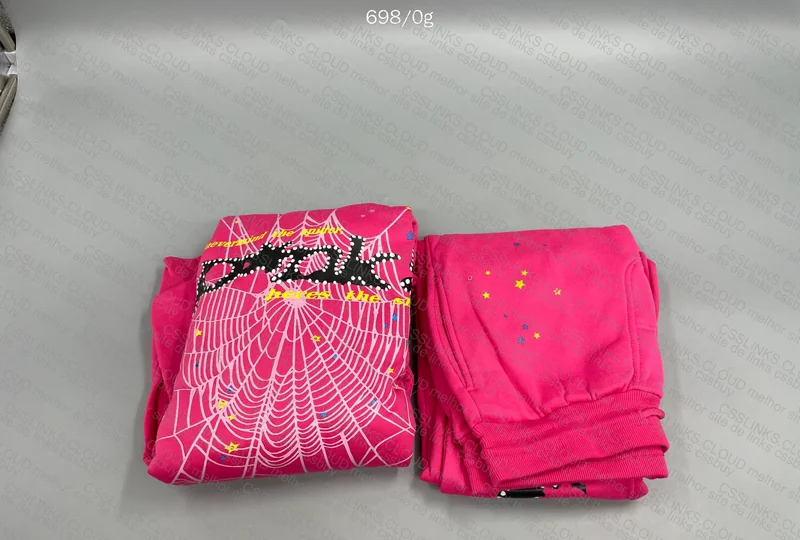 Sp5der Young Thug Pink Set Hoodie