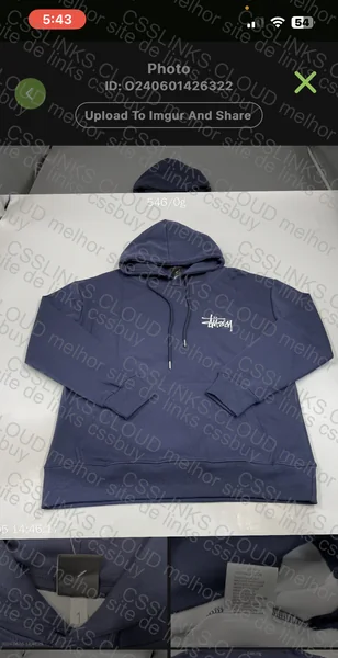 Stussy Navy Blue Hoodie 2