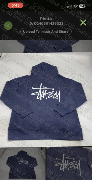 Stussy Navy Blue Hoodie 3