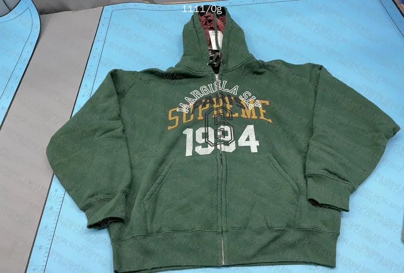 Supreme Maison Margiela MM6 TigerReps Hoodie (With Measurements)