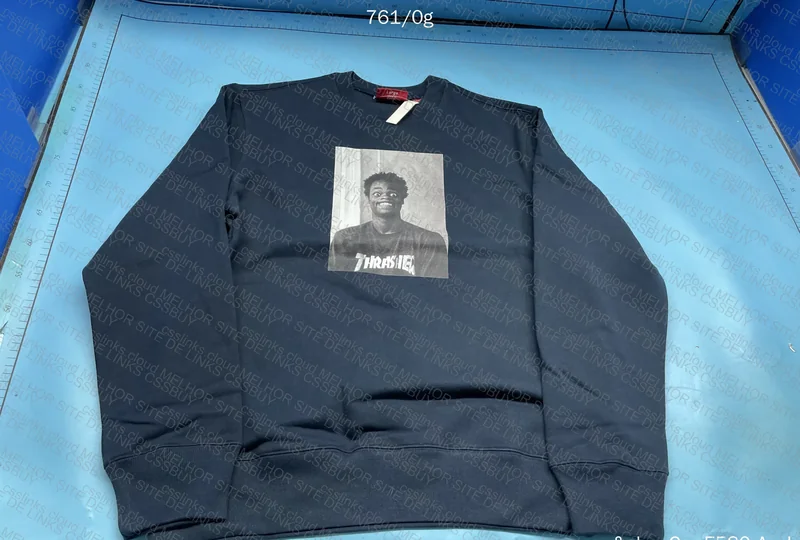 Thrasher x Supreme Harold Hunter Hoodie with Measurements