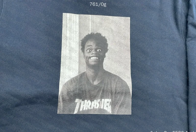 Thrasher x Supreme Harold Hunter Hoodie with Measurements 3