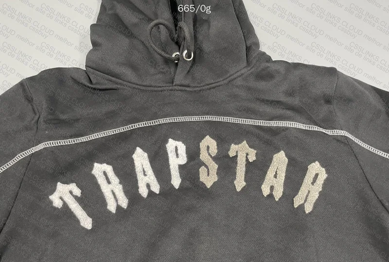Trapstar Hoodie (Black with Gray Lettering) 2