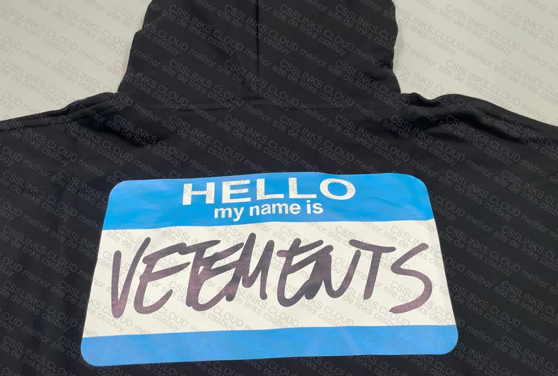 Vetements 'Hello My Name Is' Hoodie 6