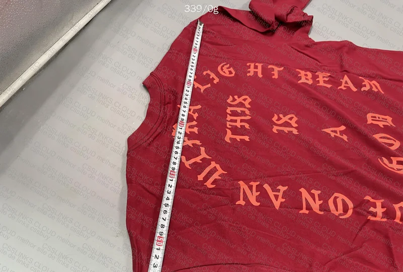 Ye 'The Life of Pablo' Hoodie with Measurements 10