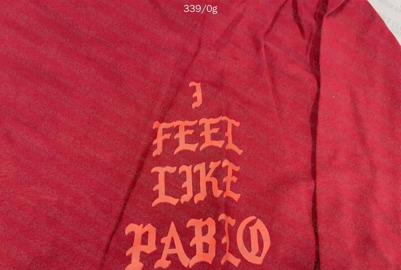 Ye 'The Life of Pablo' Hoodie with Measurements 3