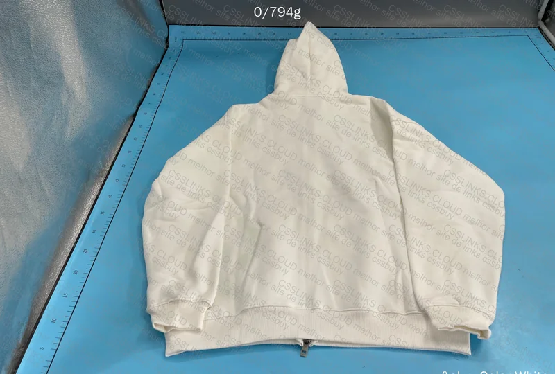 White Artiemaster Zip-Up Hoodie
