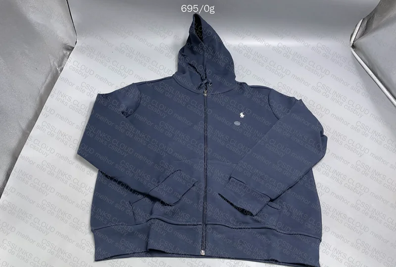 Blue Ralph Lauren Zip-Up Hoodie (RepKingdom)