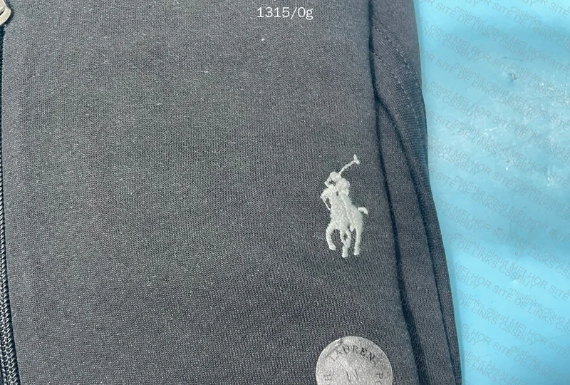 Black Ralph Lauren Zip-Up Hoodie 2